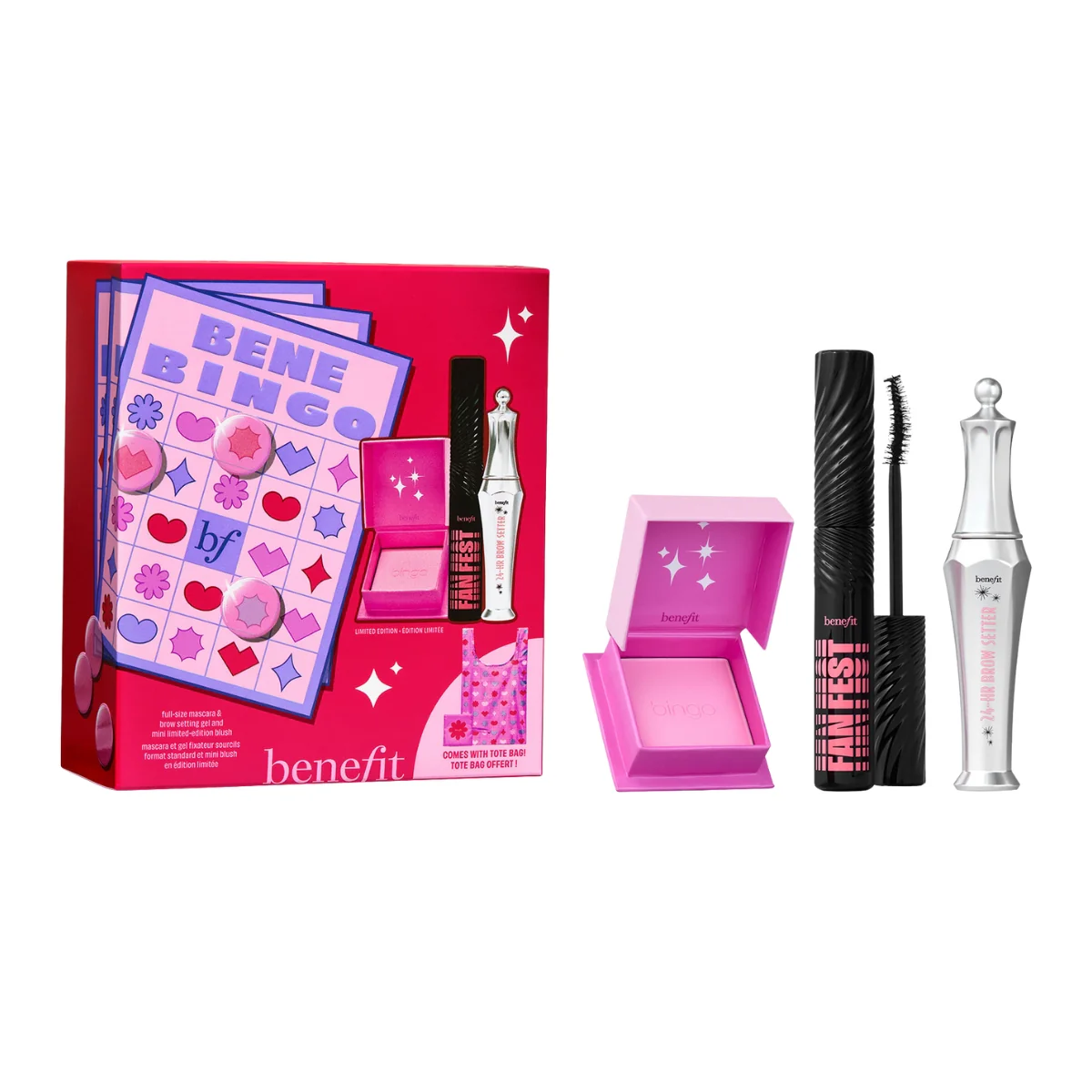 Benefit Benebingo Mascara, Brow & Blush Limited Edition Gift Set 33% OFF.
