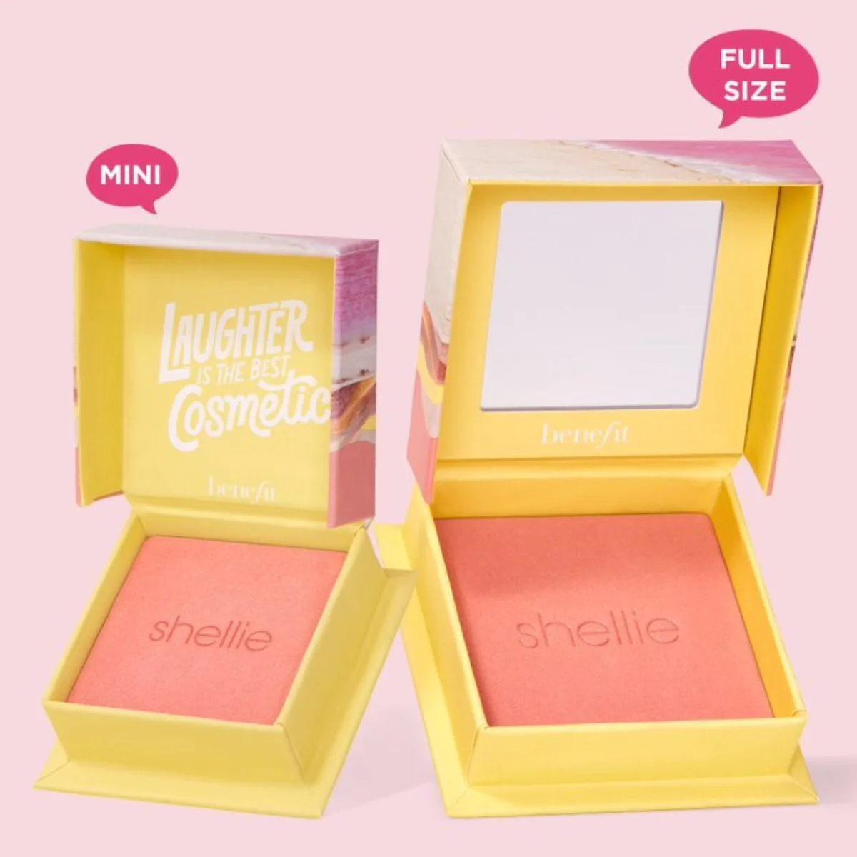 Benefit Powder Shellie Warm-Seashell Pink Blush. - Image 4