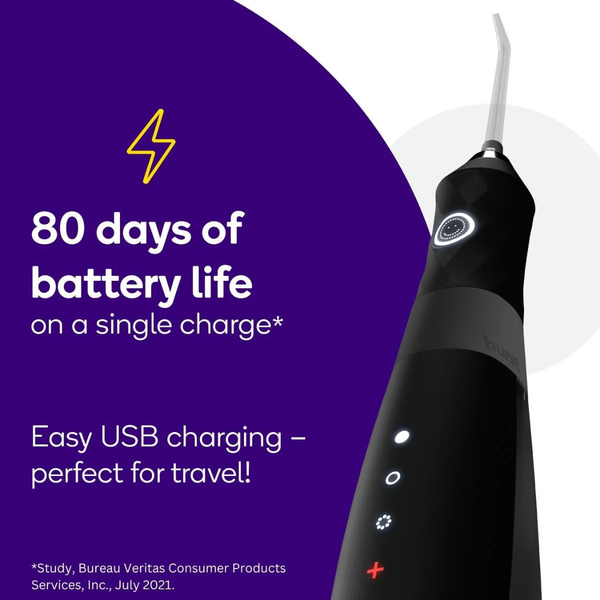 Burst Water Flosser- Black - Image 4