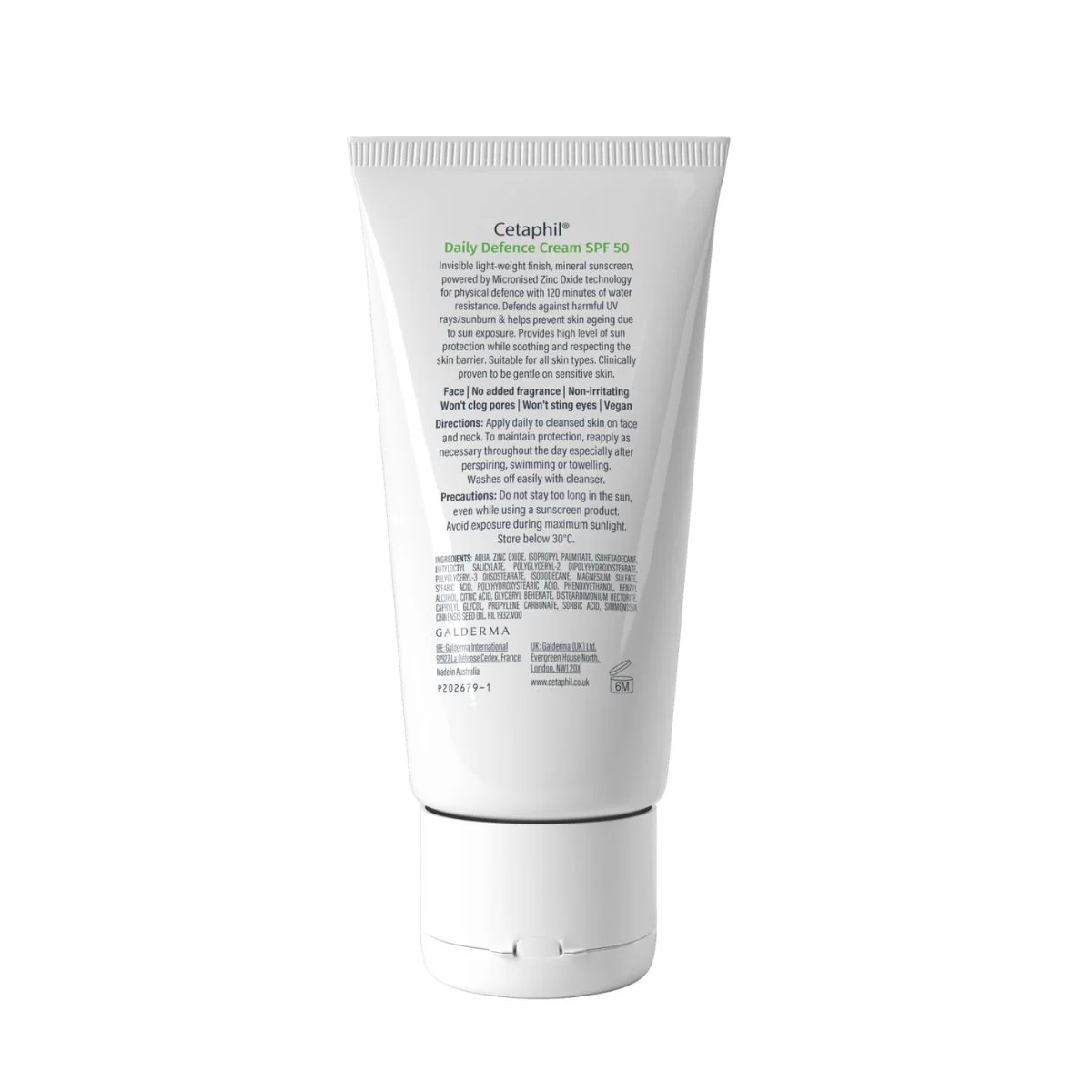Cetaphil Daily Defence Cream Facial SPF50+ - Image 3