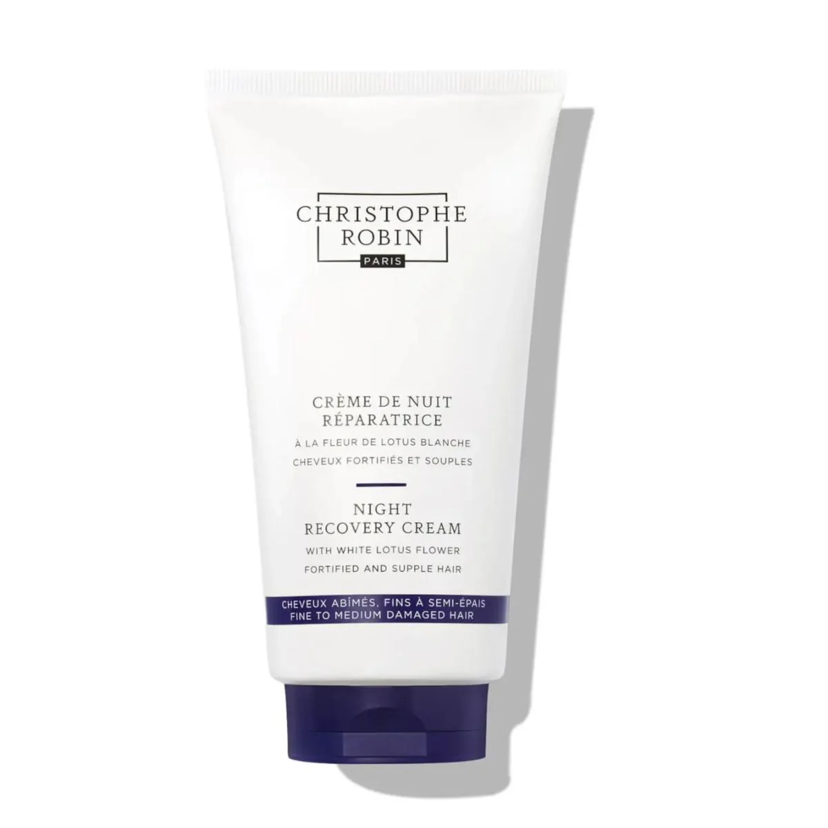 Christophe Robin Night Recovery Cream with White Lotus Flower.