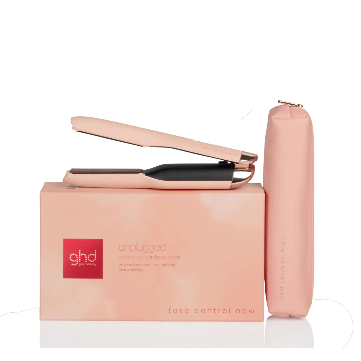 Ghd Unplugged® Limited Edition Cordless Hair Straightener - Pink Peach Charity Edition. - Image 2