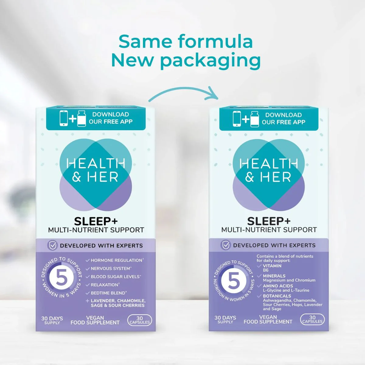 Health & Her Sleep+ Multi-Nutrient Supplement 30 capsules - Image 8