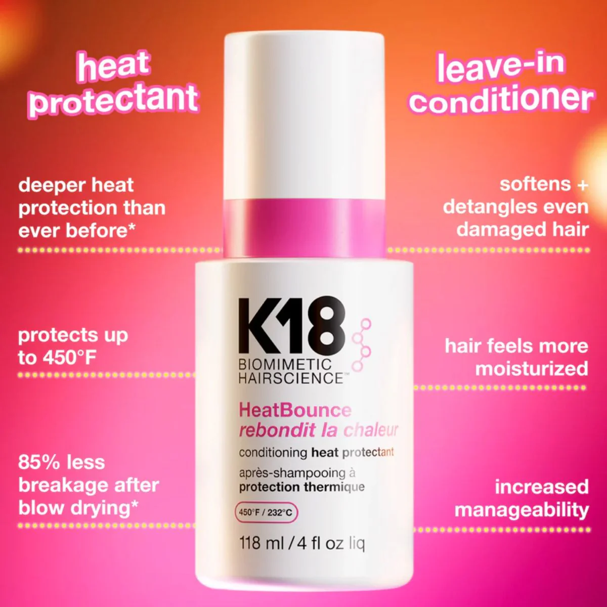 K18 HeatBounce Conditioning Heat Protectant - Image 3