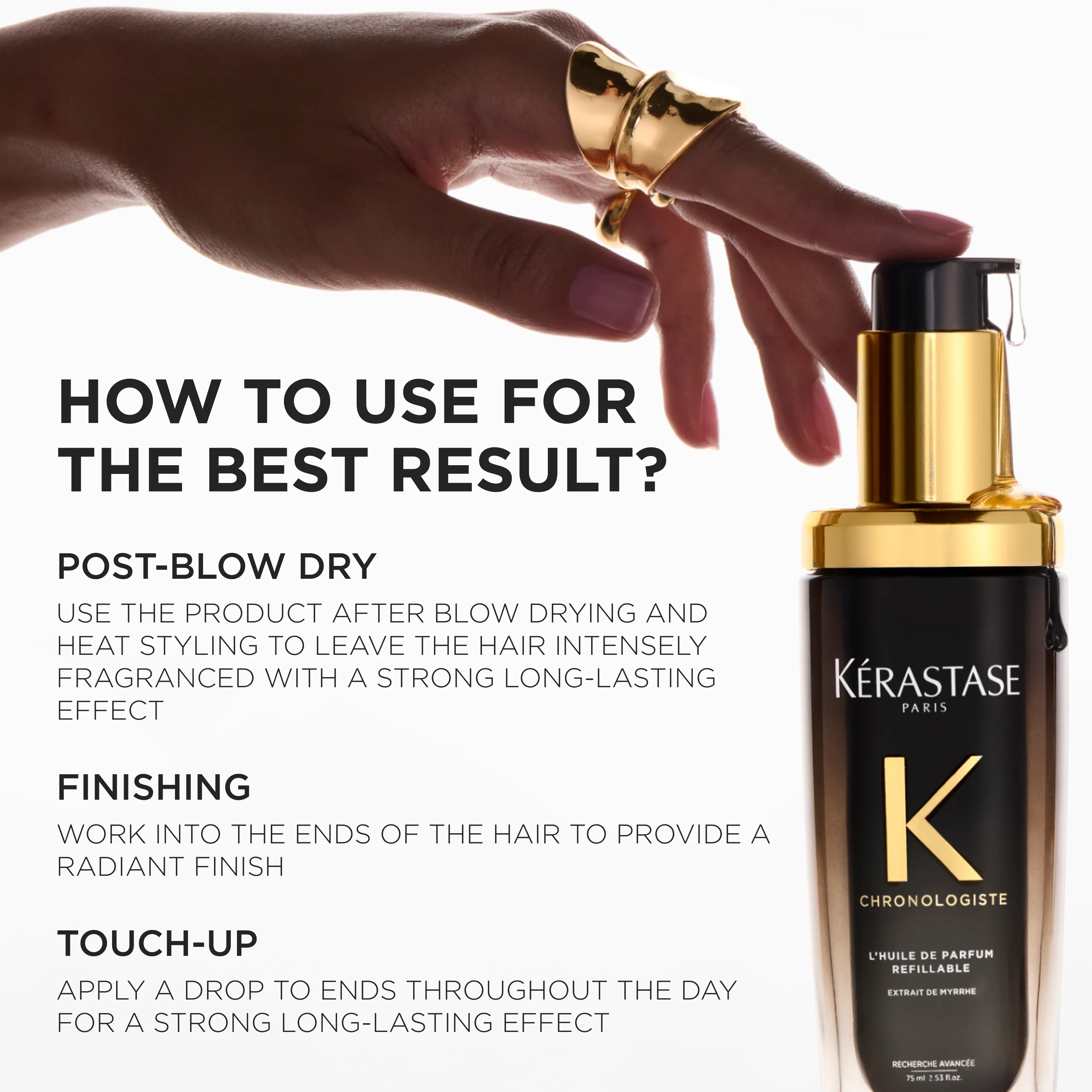 Kérastase Chronologiste l'Huile de Parfum Refillable Hair Oil 75ml - Image 3