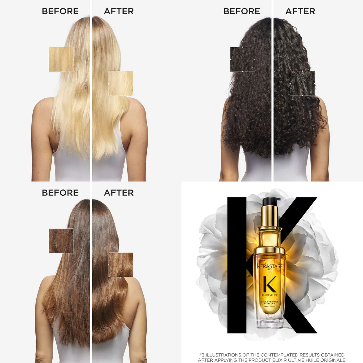 Kérastase Elixir Ultime Hair Oil L'Huile Originale Refillable 75ml - Image 3