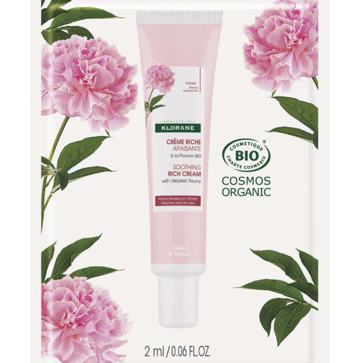 Klorane Peony Soothing Rich Cream 40ml. 60% OFF - Image 2