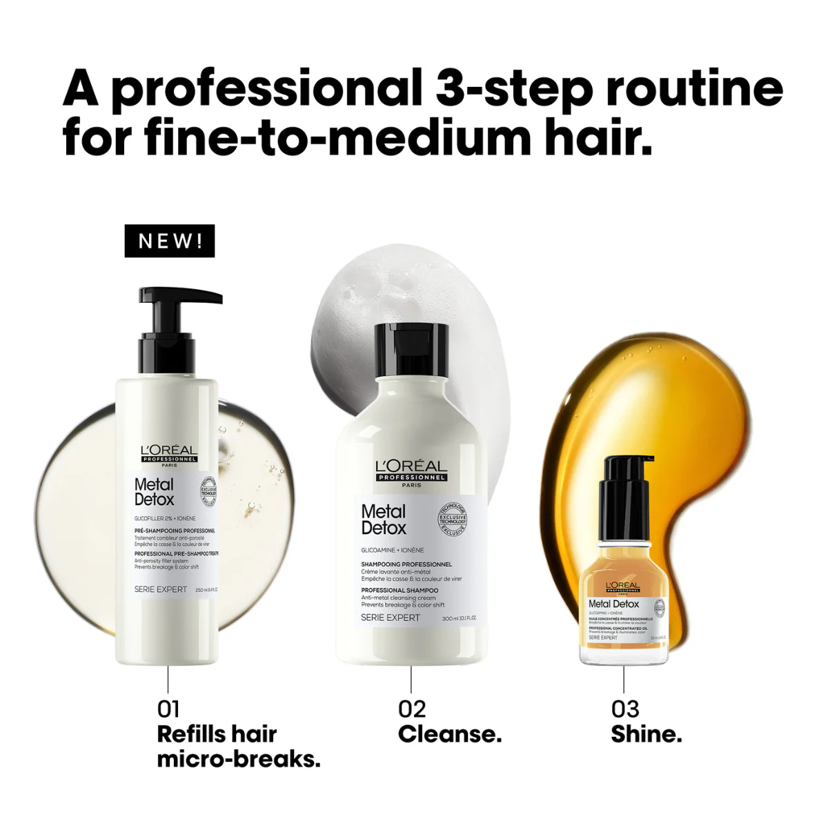 L’Oréal Professionnel Metal Detox Anti-Porosity Filler Pre-Shampoo Treatment 250ml - Image 3