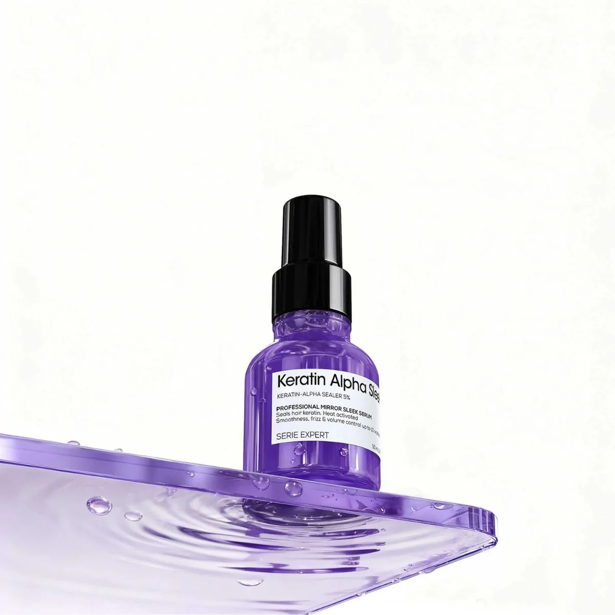 L'Oréal Professionnel Keratin Alpha Sleek Hair Serum Anti Frizz, smoothing & Glass Shine 50ml - Image 6
