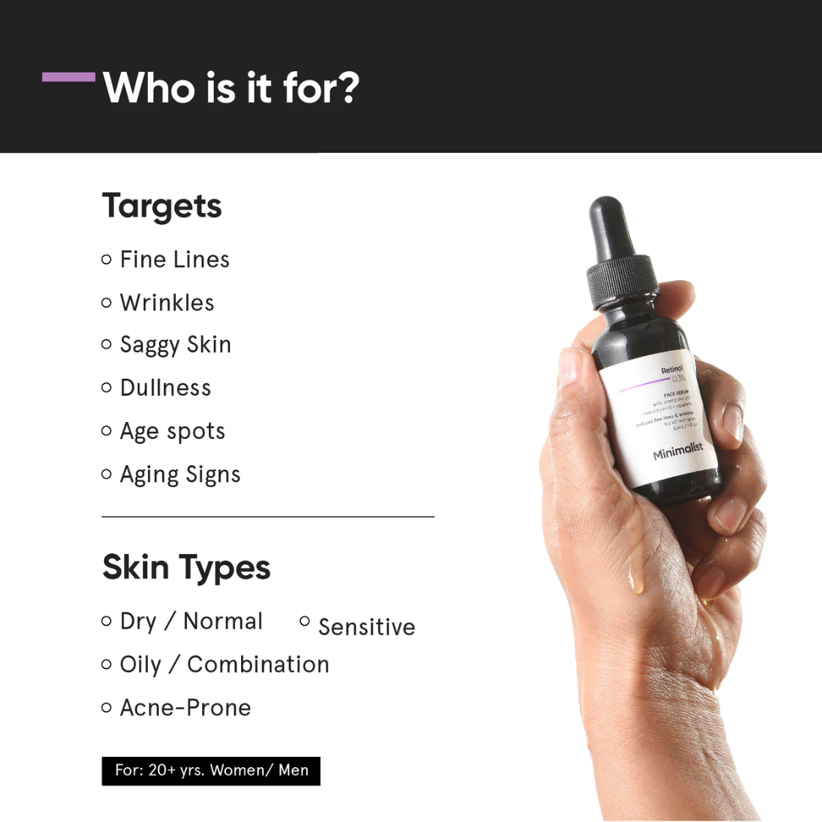 Minimalist Retinol 0.3% Face Serum - Image 3