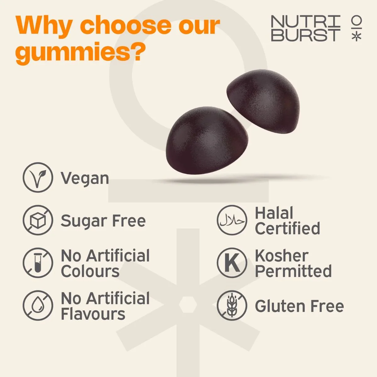 NutriBurst Triple Immunity 60 Gummies - Image 3