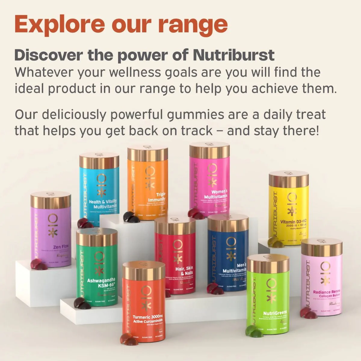 NutriBurst Turmeric 3000mg 60 gummies - Image 2