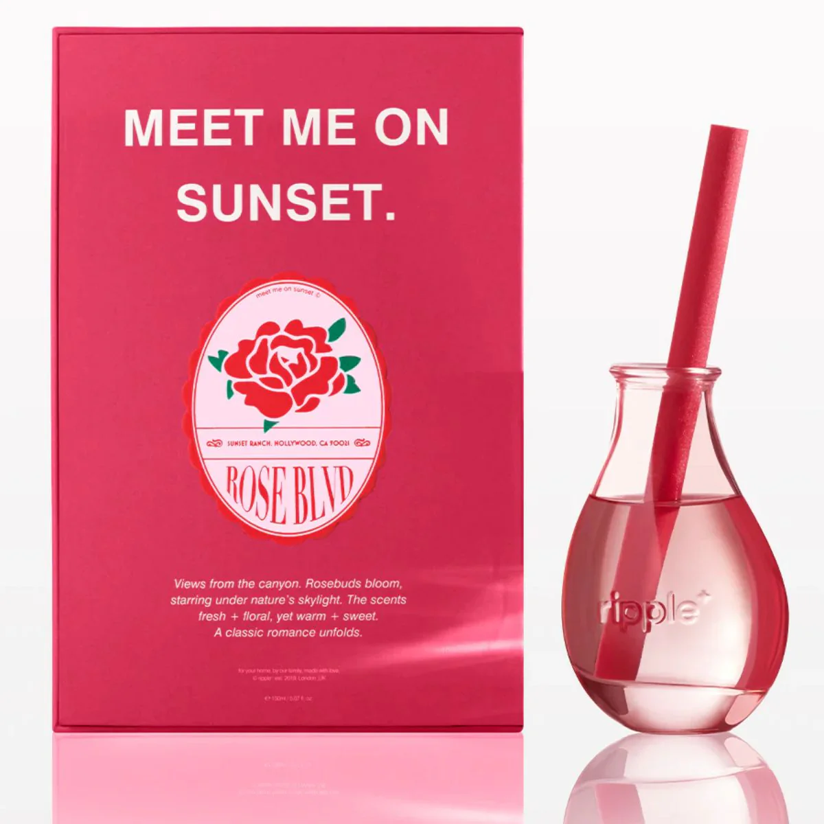 Ripple+ Boost Reed Diffuser 150ml - Rose