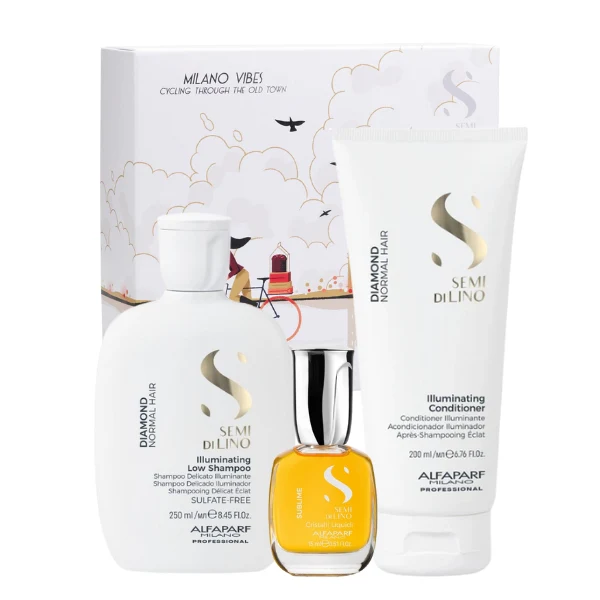 Alfaparf Milano Semi Di Lino Diamond Gift Set