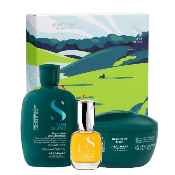 Alfaparf Milano Semi Di Lino Reconstruction Gift Set
