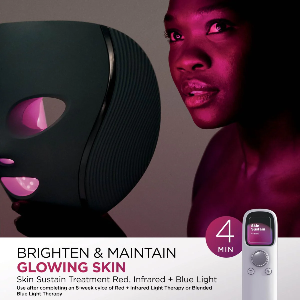 Shark CryoGlow Under-Eye Cooling & LED Anti-Ageing & Blemish Repair Mask Lilac Chill SAVE 30 - Image 2