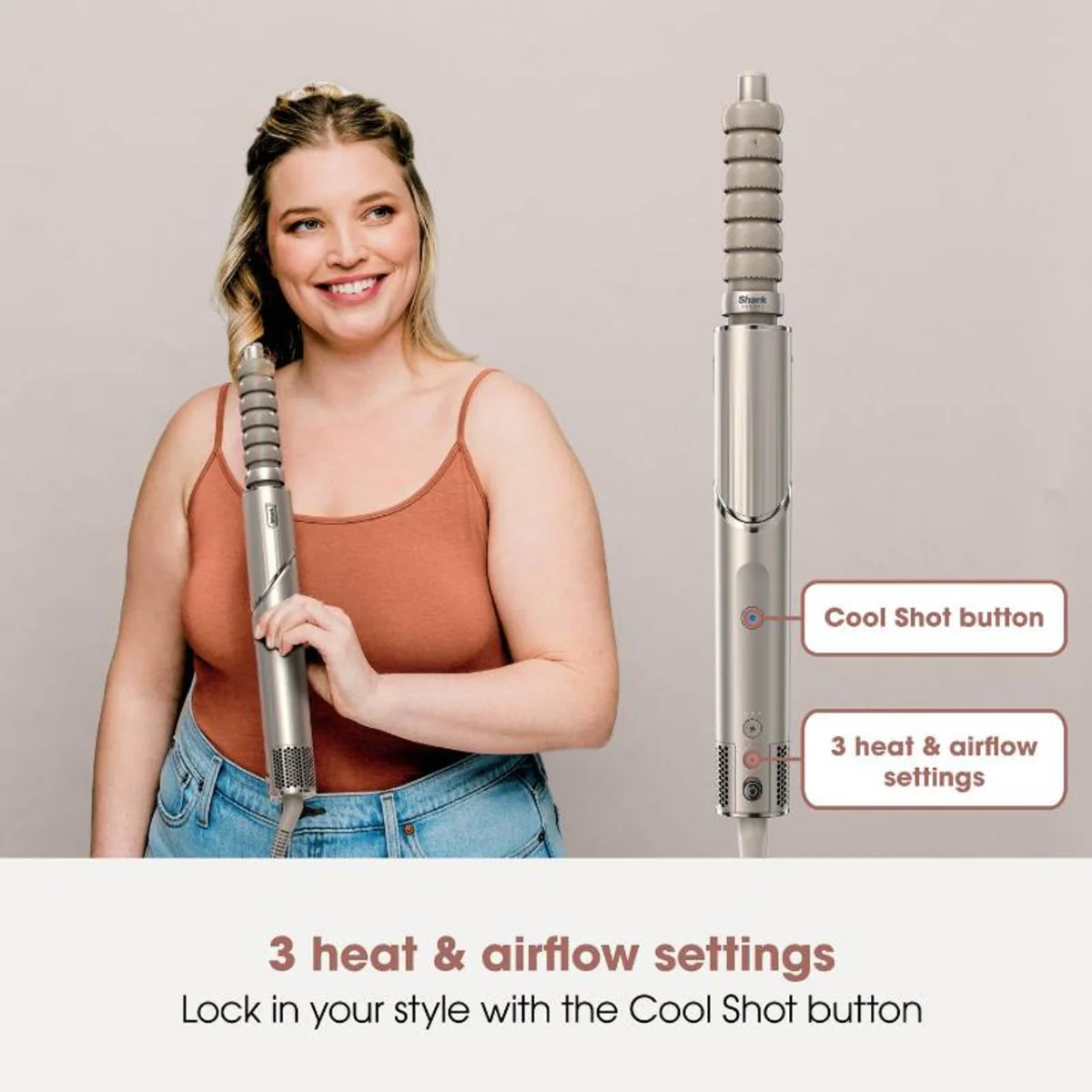 Shark FlexStyle 5-in-1 Air Styling & Drying System in Stone - Image 4