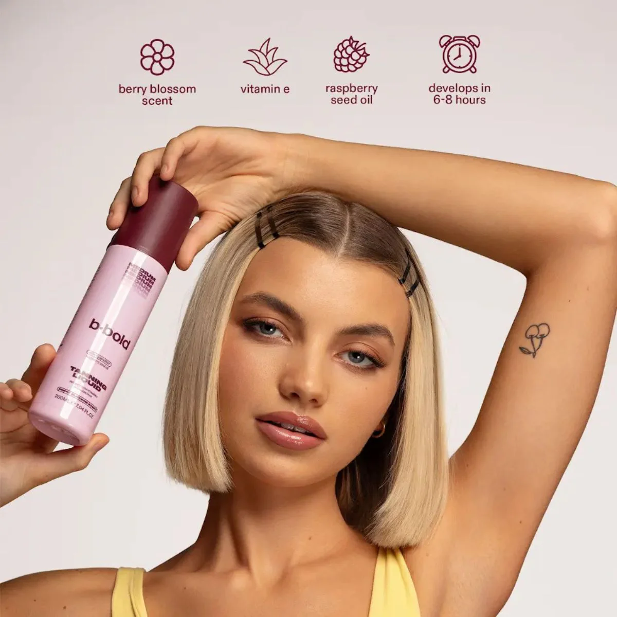 b.bold Tanning Liquid Medium 200ml - Image 2
