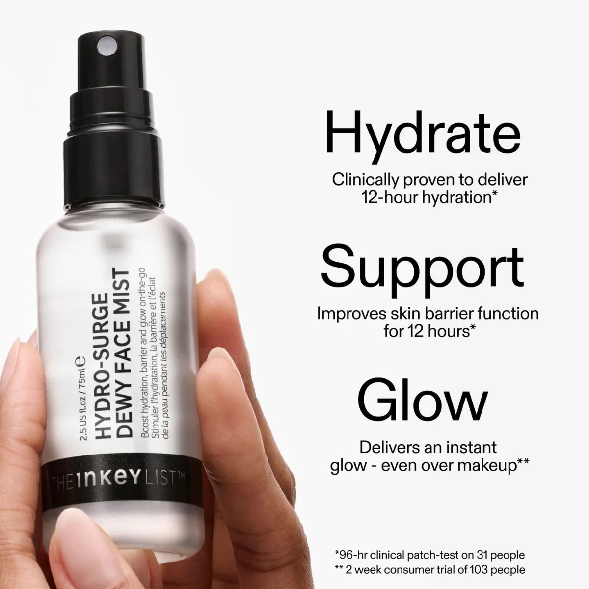 The Inkey List Hydro-Surge Dewy Face Mist - Image 2