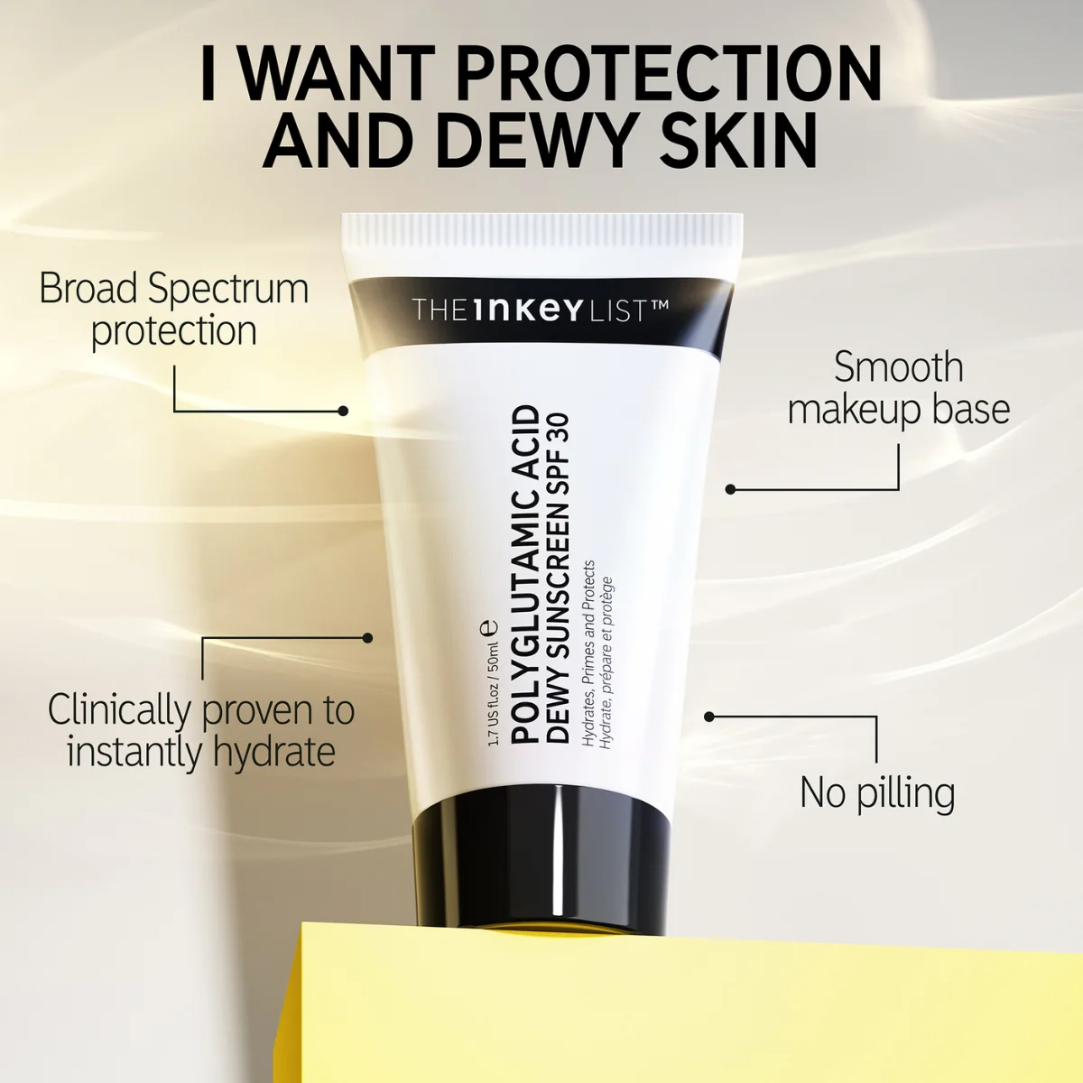 The Inkey List Polyglutamic Acid Dewy Sunscreen SPF 30 - Image 5