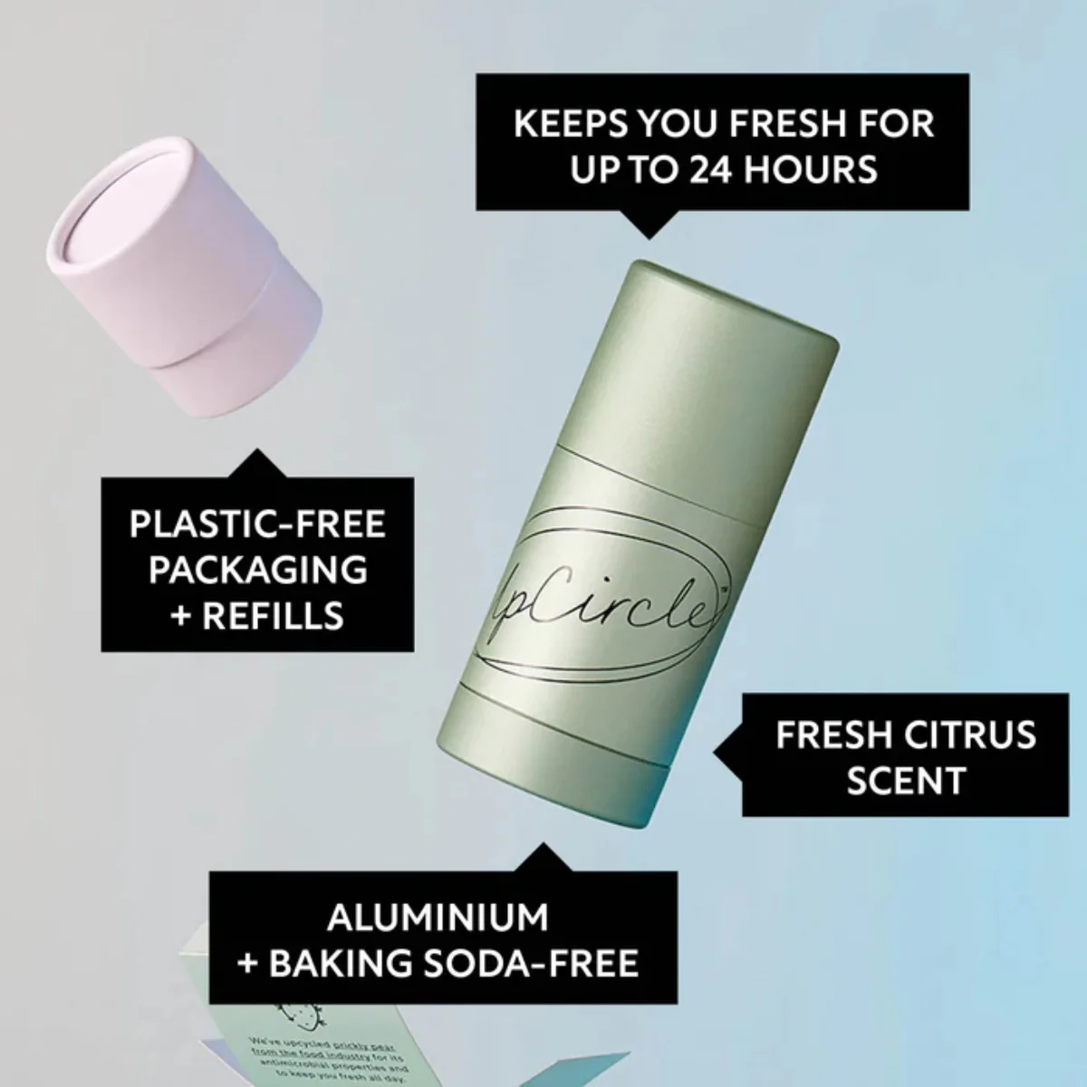 UpCircle Beauty Deodorant Refill with Macadamia + Bergamot - 1 refill (no case) 41g - Image 4
