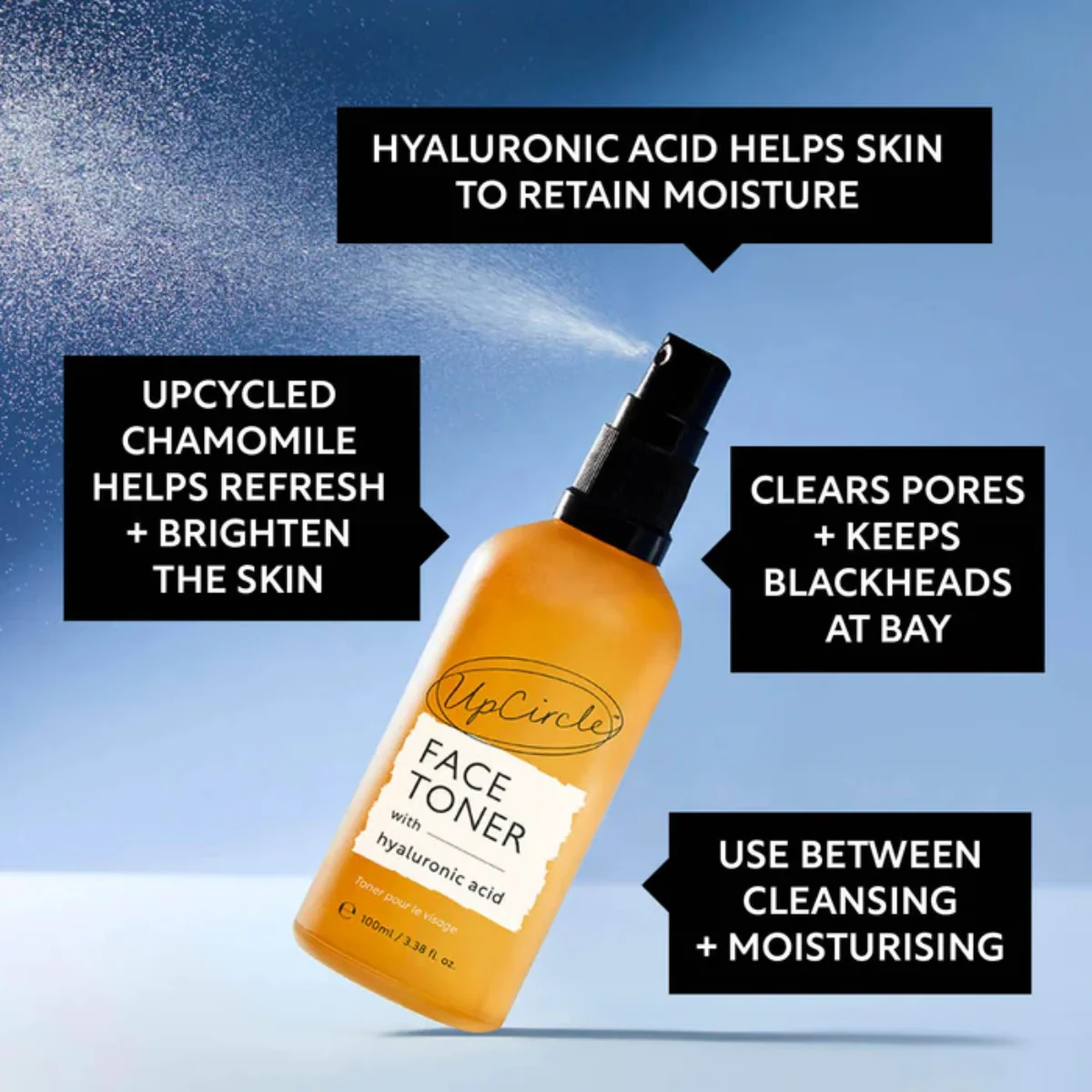 UpCircle Beauty Face Toner with Hyaluronic Acid 100ml - Image 4