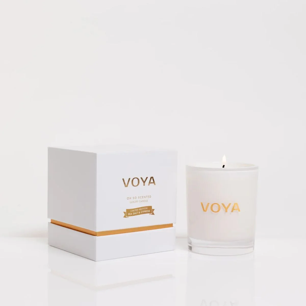 VOYA Sea Salt & Cypress Candle 200g - Image 2
