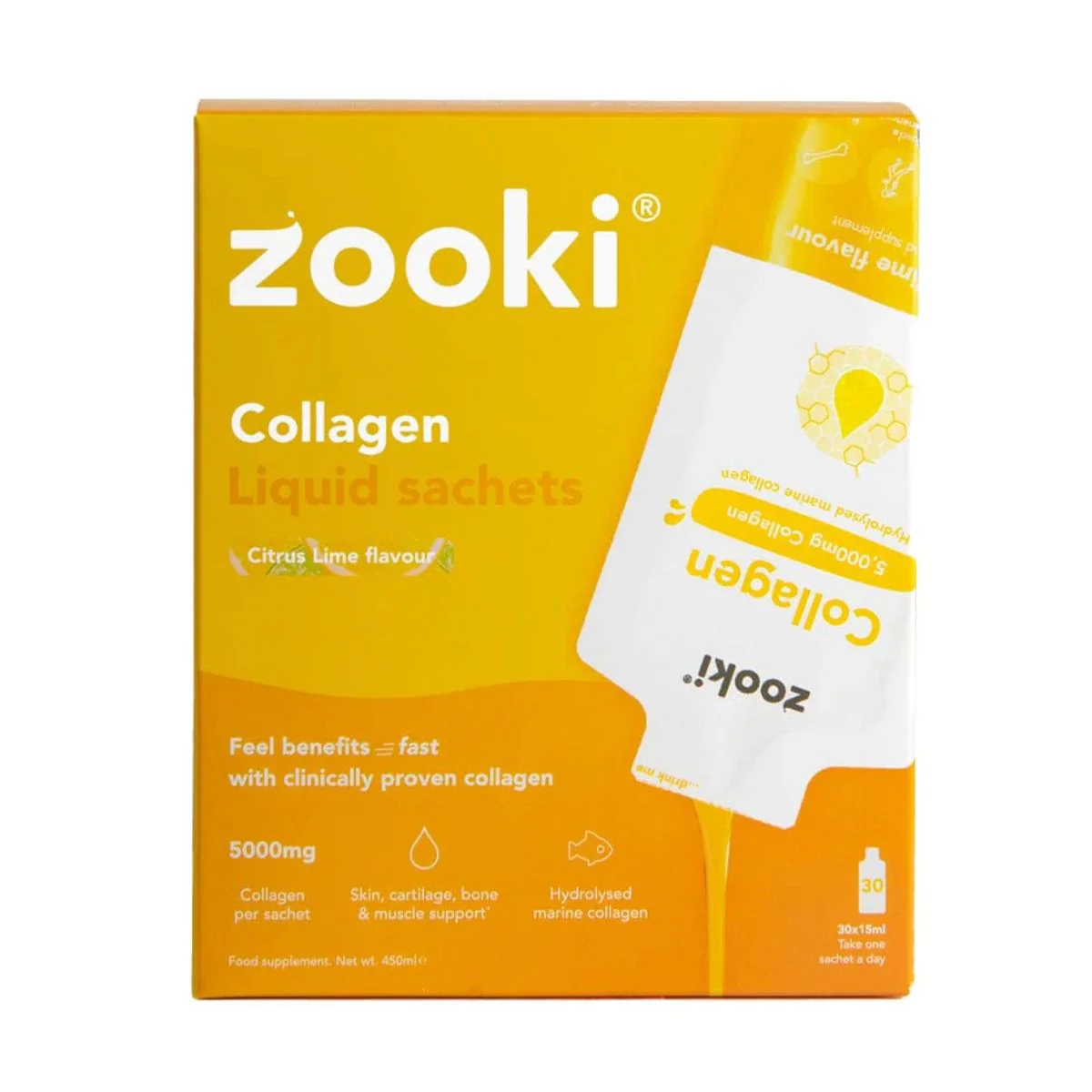 Zooki Marine Collagen Citrus Lime Flavour 30 Pack - Image 2